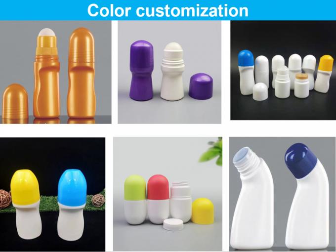 30ml 50ml 60ml 100ml PE Plastic Roll on Deodorant Bottle Roller Fragrant Body Bottle Antiperspirant Bottle