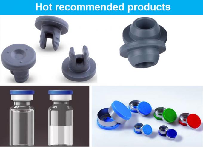 13mm 20mm 32mm Medical Use Blue Grey Lyophilization Butyl Rubber Stoppers for Glass Infusion Bottle