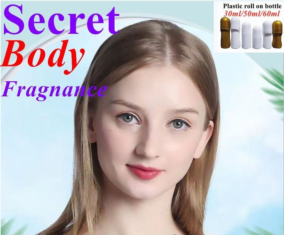 30 ml 50 ml 60 ml Bianco PE Bottiglia di deodorante di plastica Vuoto Rollo ricaricabile su bottiglie per profumi Rollo di sudore sulla bottiglia