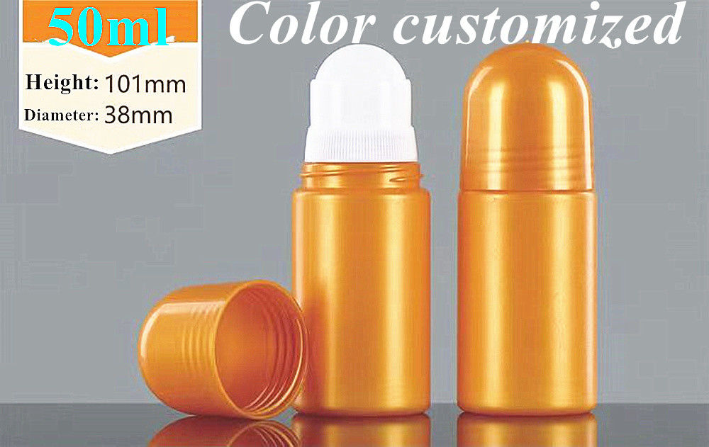 30 ml 50 ml 60 ml 100 ml PE Rollo di plastica sul deodorante Bottiglia Roller Corpo profumato Bottiglia Roller antitraspirante sul flacone