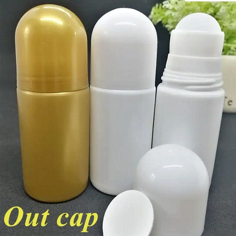 30 ml 50 ml HDPE Plastico Deodorante vuoto olio essenziale Rollo su plastica Bottiglia Odore del corpo Perfume di plastica Roller su bottiglia