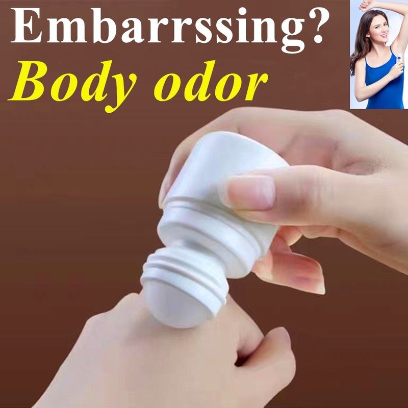 30 ml 50 ml 60 ml HDPE Plastica Bianco Deodorante olio essenziale di plastica Rollo su bottiglia con palla a rulli