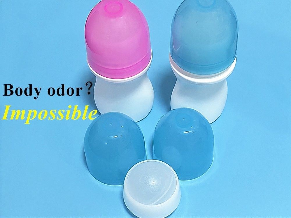 30 ml 50 ml 60 ml Bottiglia di plastica bianca a rulli HDPE Bottiglia di deodorante a rotolo vuota ricaricabile Portable Travel roll on bottle