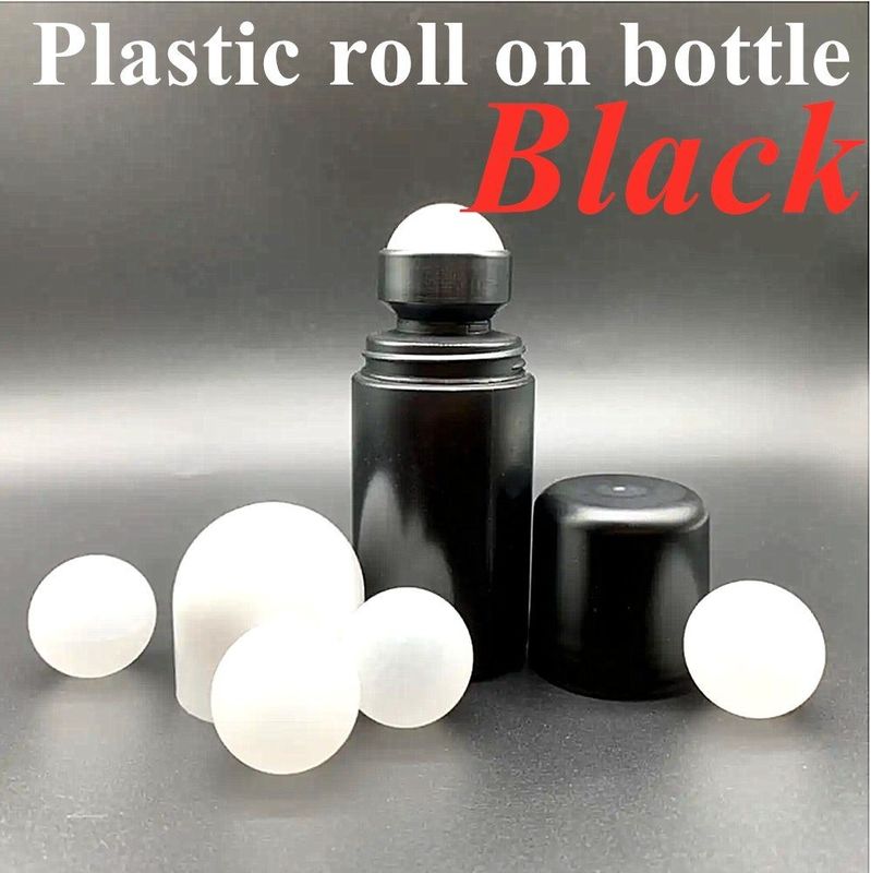 30 ml 50 ml 60 ml Bottiglia di plastica bianca a rulli HDPE Bottiglia di deodorante a rotolo vuota ricaricabile Portable Travel roll on bottle