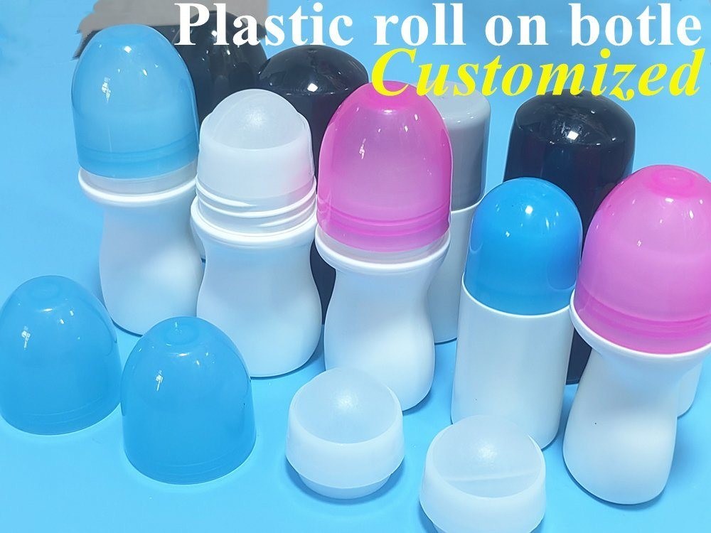 30 ml 50 ml 100 ml vuoto rotondo Rollo sul contenitore di imballaggio Bottiglia Bianca PE Rollo di palla di plastica Rollo su bottiglia di deodorante
