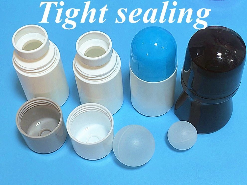 30 ml 50 ml 100 ml vuoto rotondo Rollo sul contenitore di imballaggio Bottiglia Bianca PE Rollo di palla di plastica Rollo su bottiglia di deodorante