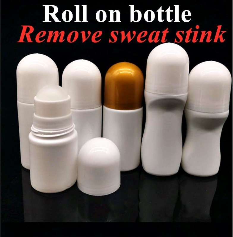 30 ml 50 ml 100 ml vuoto rotondo Rollo sul contenitore di imballaggio Bottiglia Bianca PE Rollo di palla di plastica Rollo su bottiglia di deodorante