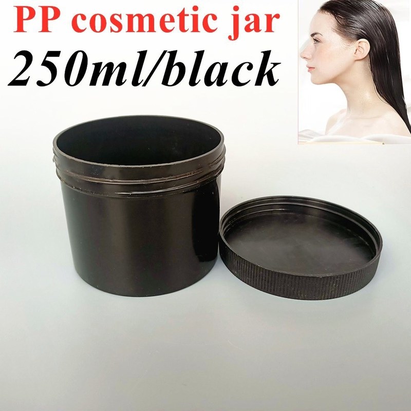 Lussureggiante PP Plastic Cosmetic Jar 150ml 250ml 500ml 4oz Cosmetic Jar Bianco Traslucido Nero Blu PP Plastic Cream Jar