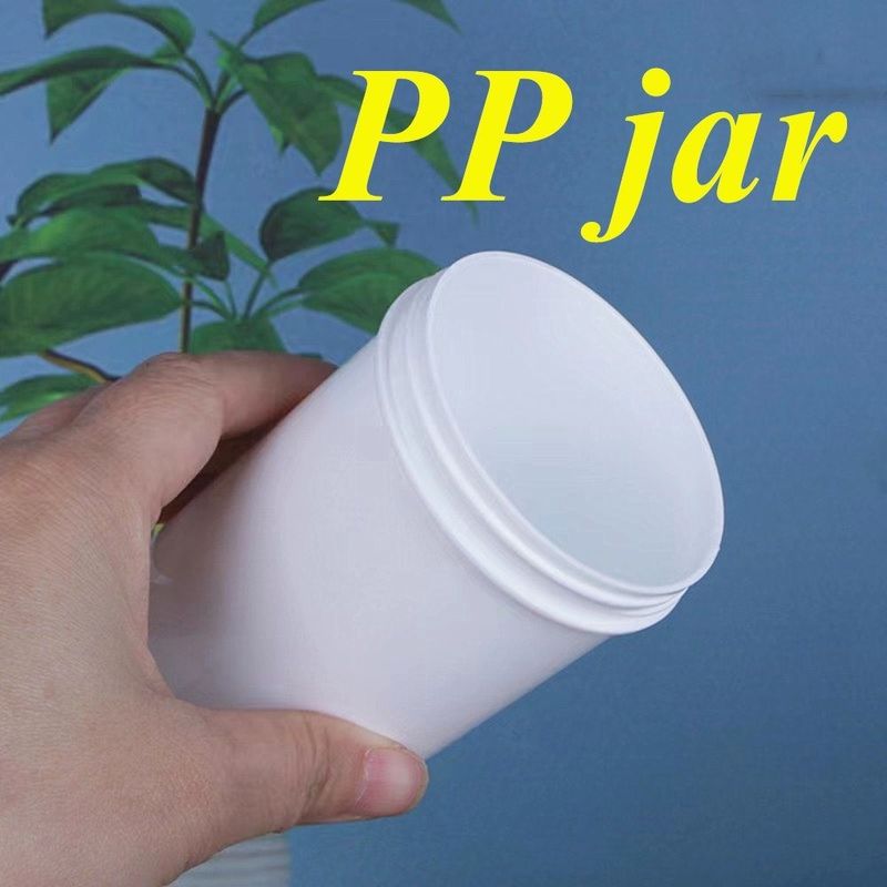 150 ml 250 ml 500 ml 1000 ml Bocca Larga Crema Corpo Faccia Bastone PP Bianco Unguento Contenitori Bocca Larga Cosmetici Bastone di plastica