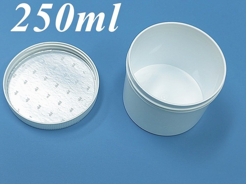 150 ml 250 ml 500 ml 1000 ml Bocca Larga Crema Corpo Faccia Bastone PP Bianco Unguento Contenitori Bocca Larga Cosmetici Bastone di plastica