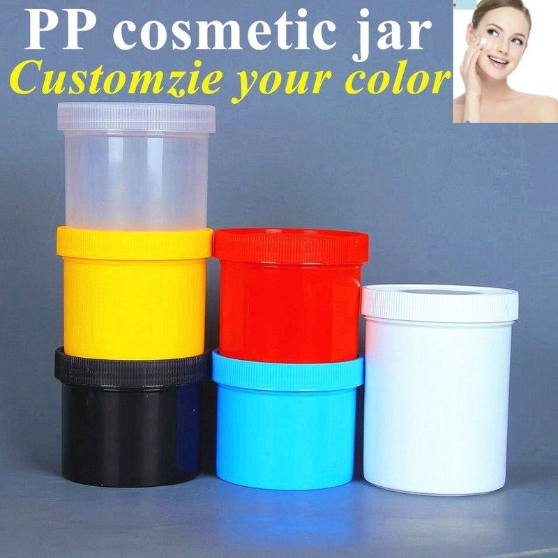 5oz 8oz 17oz Bianco Nero Blu Rosso Imballaggio Cosmetico Crema Contenitore di Plastica PP Plastica Crema di Bellezza Bottone
