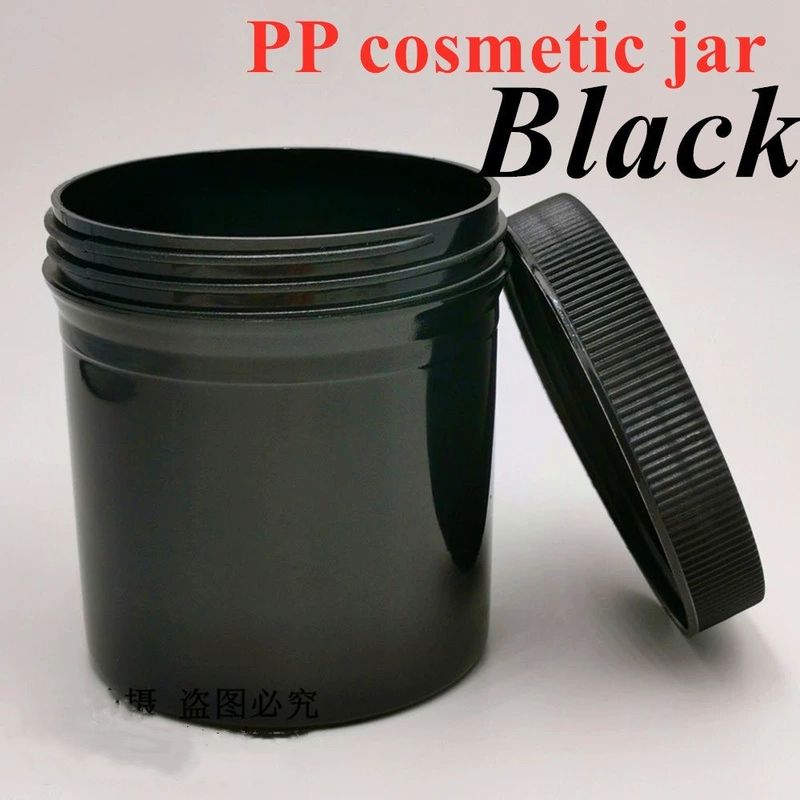 250ml 8oz 500ml 950ml 1000ml PP Plastic Cosmetics Chiaro Traslucido White Pot unguento di plastica Crema Bottone con tappo a vite