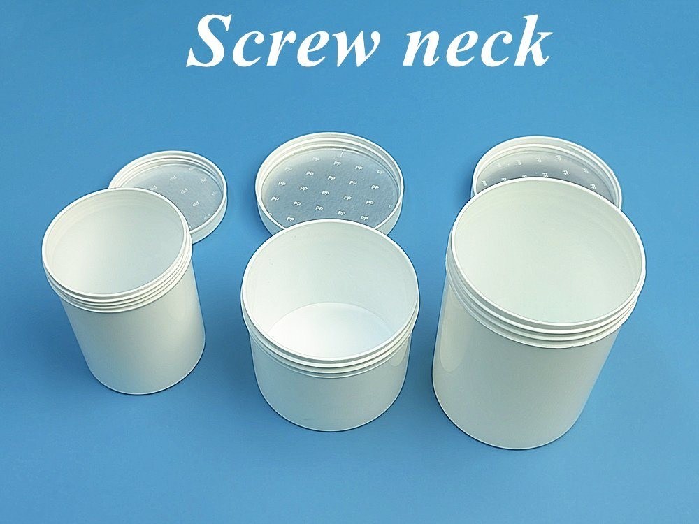 100ml 150ml 250ml 500ml PP Cosmetic Jar Traslucido blu chiaro 16oz Pomata di plastica Vaso cosmetico