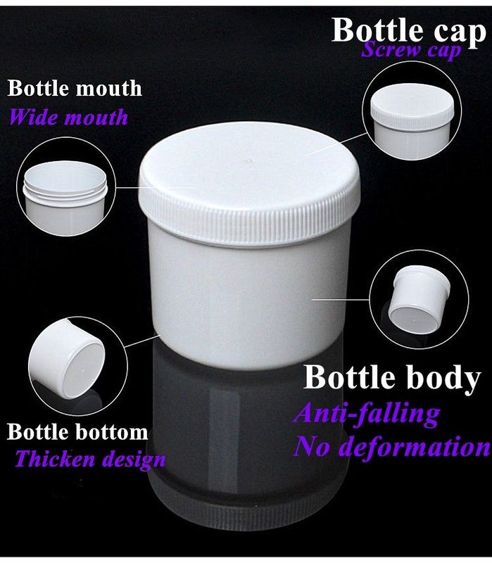 Chiaro Traslucido Bocca larga 250ml 500ml PP Bottiglia cosmetica di plastica imballaggio cosmetico capelli cera corpo scrub bottiglia cosmetica