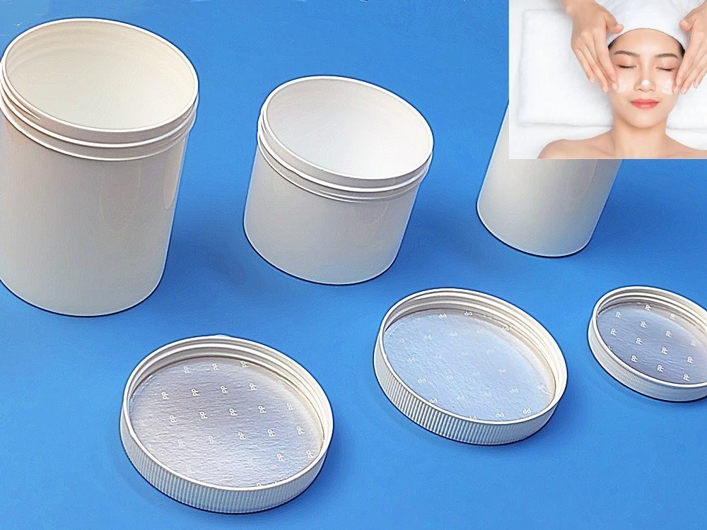 250 ml 500 ml 1000 ml Boccone per la cura della pelle Bianco Blu Nero Rosso PP Materiale alimenti cosmetici per la pelle Crema Bocconi di plastica vuoti