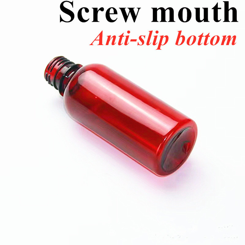 3oz 4oz 5oz vuoto Bottiglia di sciroppo di plastica rotonda Medicina per uso animale Medicina pacchetto per animali per la tosse Bottiglia di sciroppo con tappo a vite