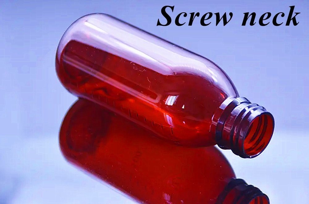 3oz 4oz 5oz farmaci per animali da compagnia Pet Amber Contenitore di plastica Sciroppo per la tosse Bottiglia Medicina Bottiglia per liquidi orali