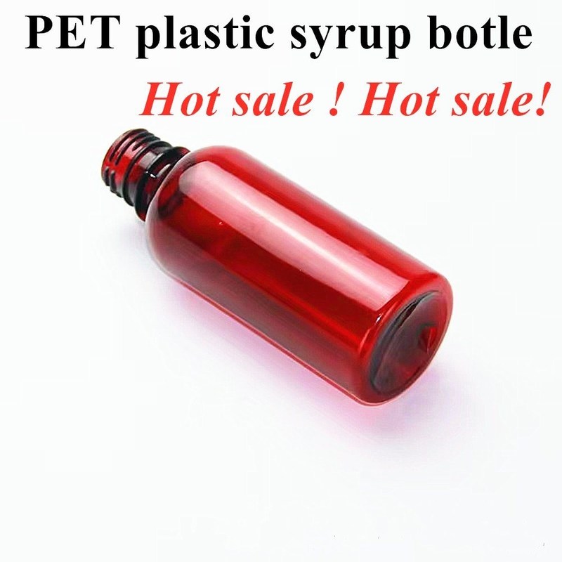 100 ml 120 ml Bottiglia di sciroppo per tosse Liquido orale Bottiglia di plastica PET Vuota Rotonda di sciroppo di ambra Bottiglia di plastica