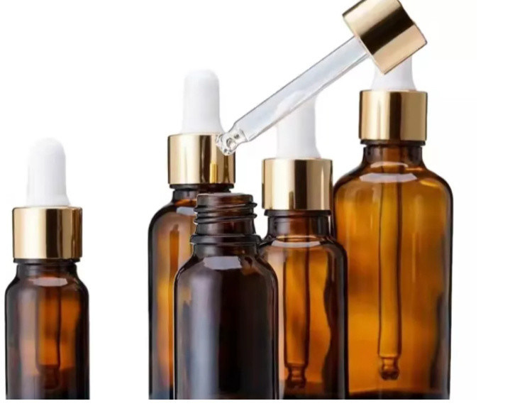 Imballaggio dell' olio essenziale 1OZ 2OZ 20ml 30ml 50ml siero di olio essenziale di ambra Bottiglia gocciolante di vetro con tappo a prova di bambino