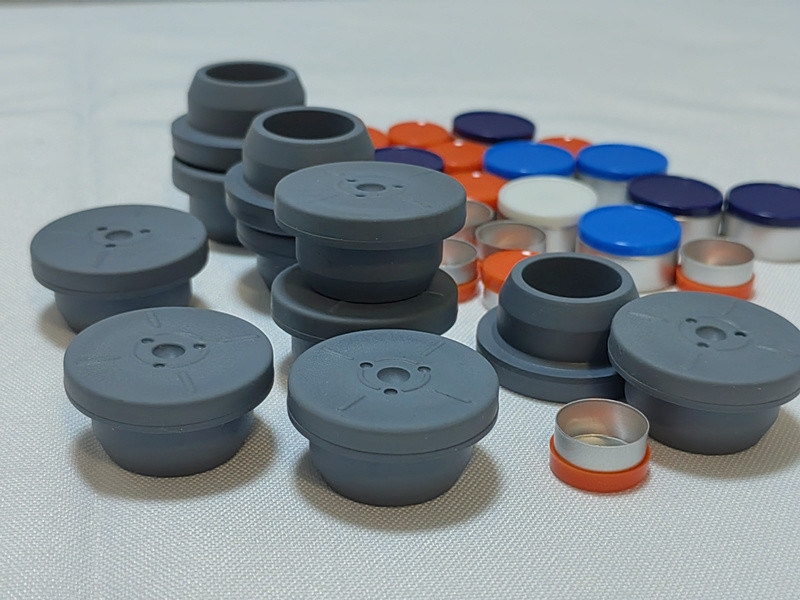 13mm 20mm 28mm colore grigio Vials di vetro per iniezione Usare Liofilizzato Vial in polvere Farmaceutico Tappo di gomma di butile