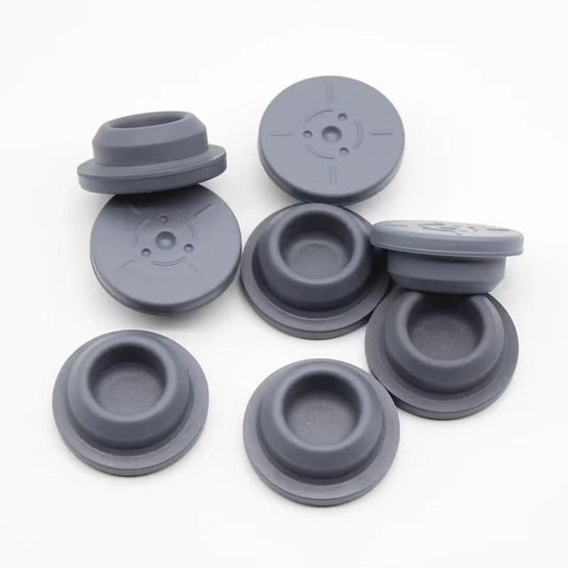 13mm 20mm 32mm Grigio Medicale Liofilizzazione Tappo di gomma butila per vetro Vial per iniezione Bottiglia per infusione