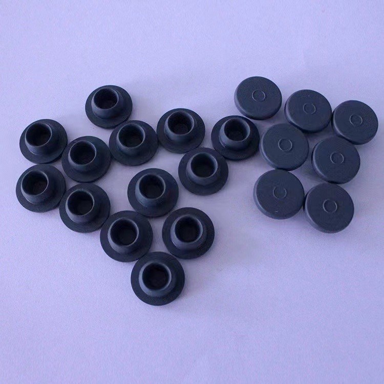 Tappo in gomma boromatizzata in silicone di grado farmaceutico da 13 mm, 20 mm e 28 mm per flaconcino di iniezione liofilizzato in vetro