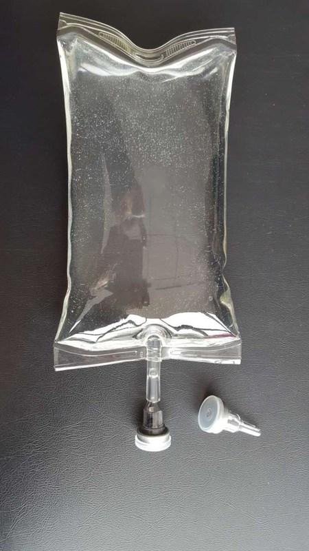 Sacchetto per infusione monouso in PVC da 100 ml a 250 ml Sacchetto IV trasparente per medicinali Sacchetto per infusione vuoto in PVC per soluzioni saline normali di glucosio