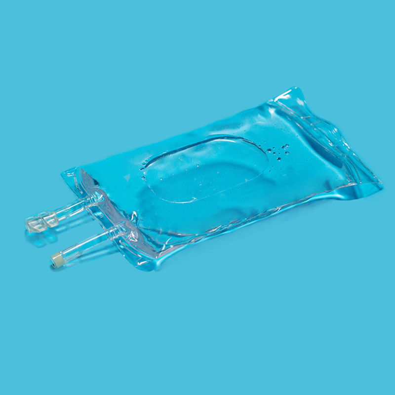 100 ml 250 ml 500 ml Single Port Double Port Medical PVC Bag IV vuoto per infusione con tappo