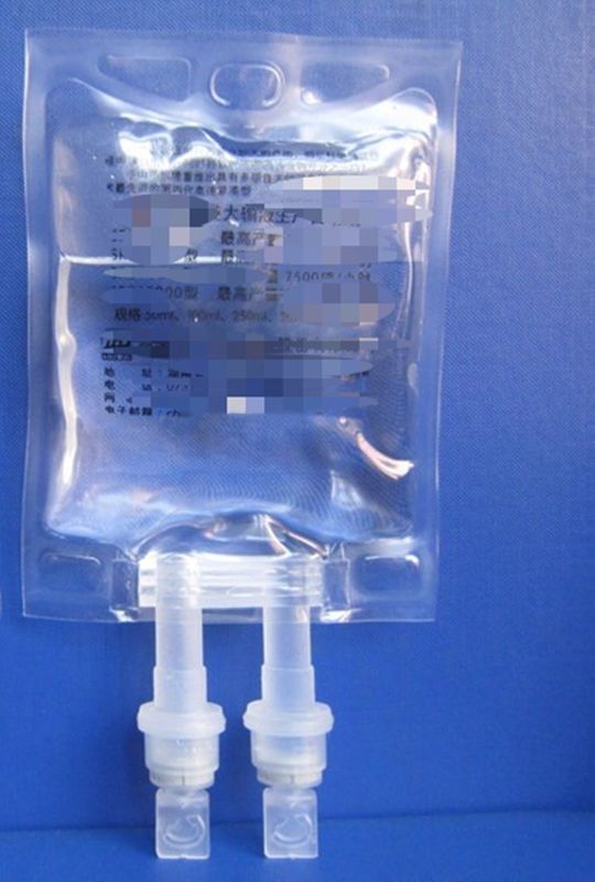 Laboratorio Ospedale veterinario 100 ml 250 ml Single Port Non PVC Medical Infusion Bag IV Bag Soluzione fluida