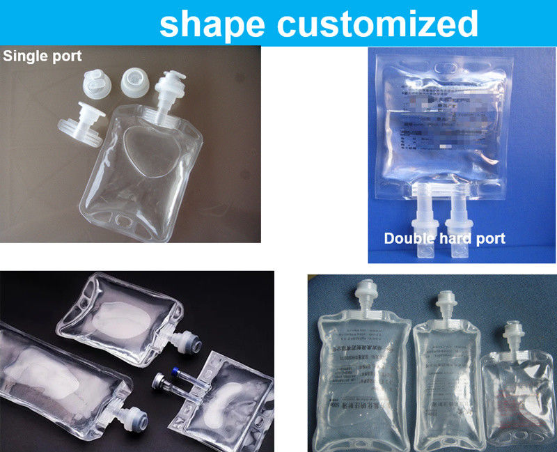 Laboratorio Ospedale veterinario 100 ml 250 ml Single Port Non PVC Medical Infusion Bag IV Bag Soluzione fluida