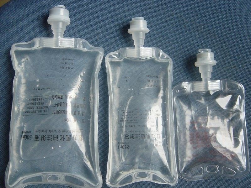 Laboratorio Ospedale veterinario 100 ml 250 ml Single Port Non PVC Medical Infusion Bag IV Bag Soluzione fluida