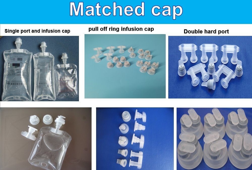 500 ml di 1000 ml di sacchetto per infusione di soluzione salina normale di cloruro di sodio, portamento singolo per via endovenosa, sacchetto per fluidi IV non in PVC con Euro Cap