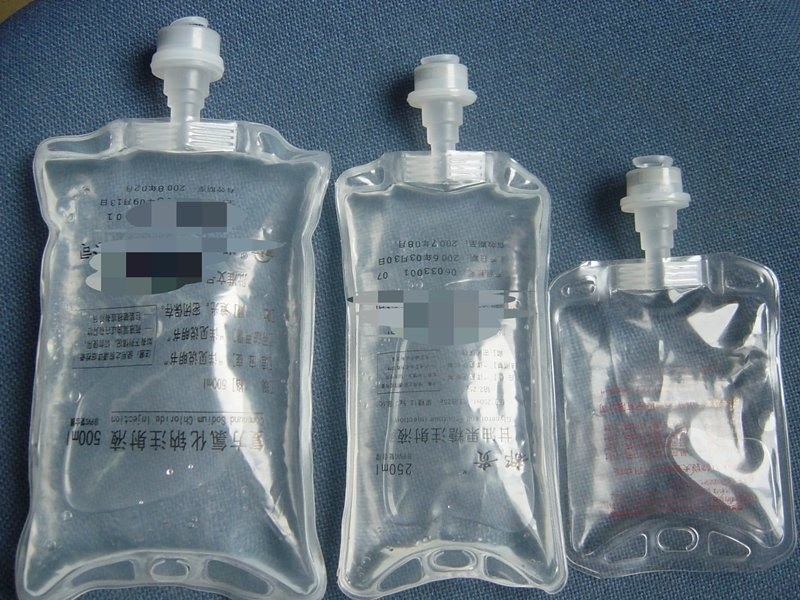 100 ml 250 ml 500 ml sacchetto per infusione di soluzione salina PVC sacchetto per infusione medico a pressione unica IV sacchetto per infusione non in PVC