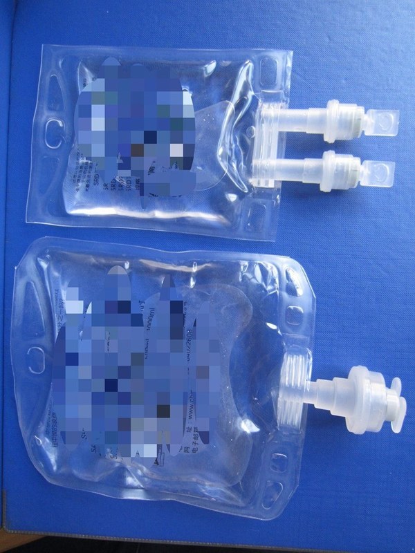 100 ml 250 ml 500 ml sacchetto per infusione di soluzione salina PVC sacchetto per infusione medico a pressione unica IV sacchetto per infusione non in PVC