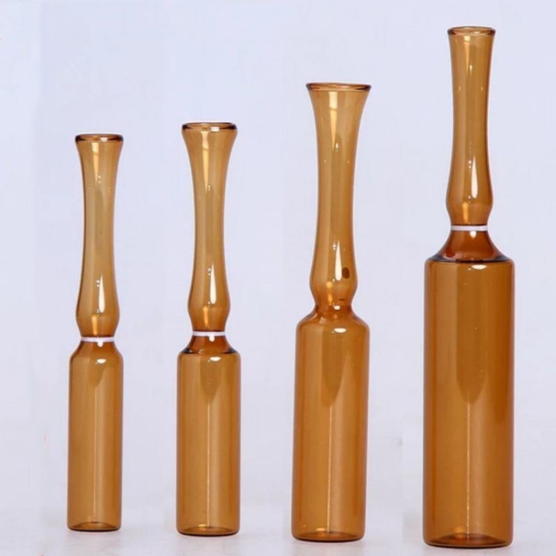 2 ml 5 ml 10 ml vuoti USP standard borosilicato Ampolette di vetro trasparenti e di colore ambra per penicillina per iniezione