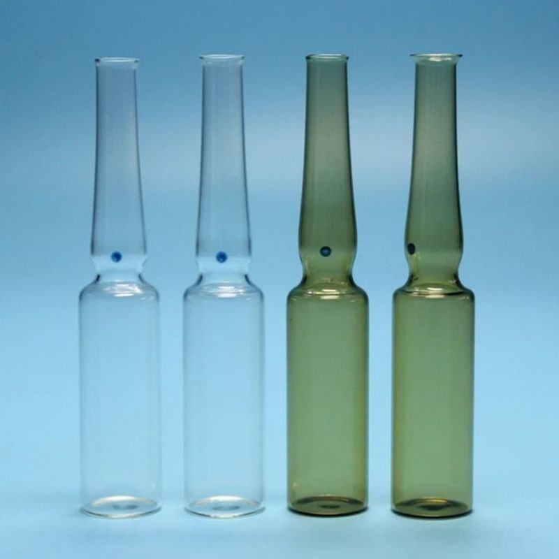 2 ml 5 ml 10 ml vuoti USP standard borosilicato Ampolette di vetro trasparenti e di colore ambra per penicillina per iniezione