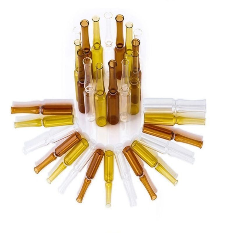 1ml5ml 10ml 20ml cosmetici per la cura della pelle farmaceutici Ampolata di vetro Anello colorato Logo Stampa a schermo Modulo B