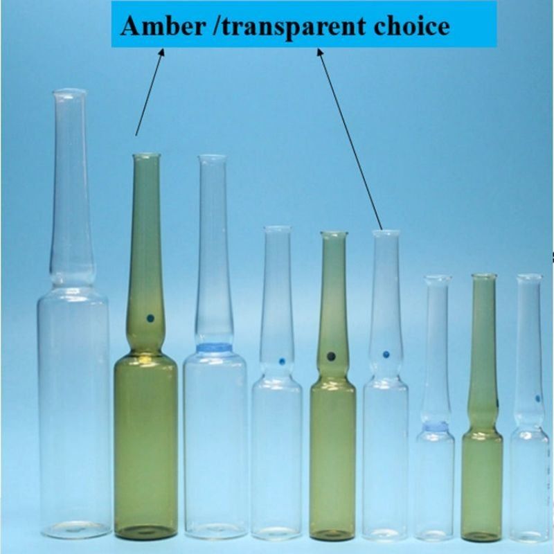 1ml5ml 10ml 20ml cosmetici per la cura della pelle farmaceutici Ampolata di vetro Anello colorato Logo Stampa a schermo Modulo B