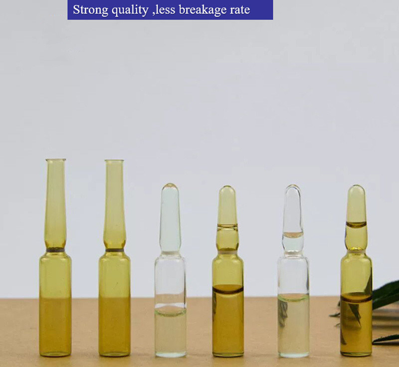 1 ml 2 ml 5 ml 10 ml YBB USP Ampolette di vetro borosilicato vuoto per iniezioni Ampolette di vetro ambra trasparente per farmaci