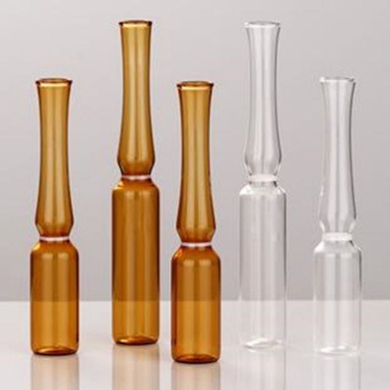 Ampolata farmaceutica trasparente di ambra standard ISO Flaconcino tipo C Ampolata vuota