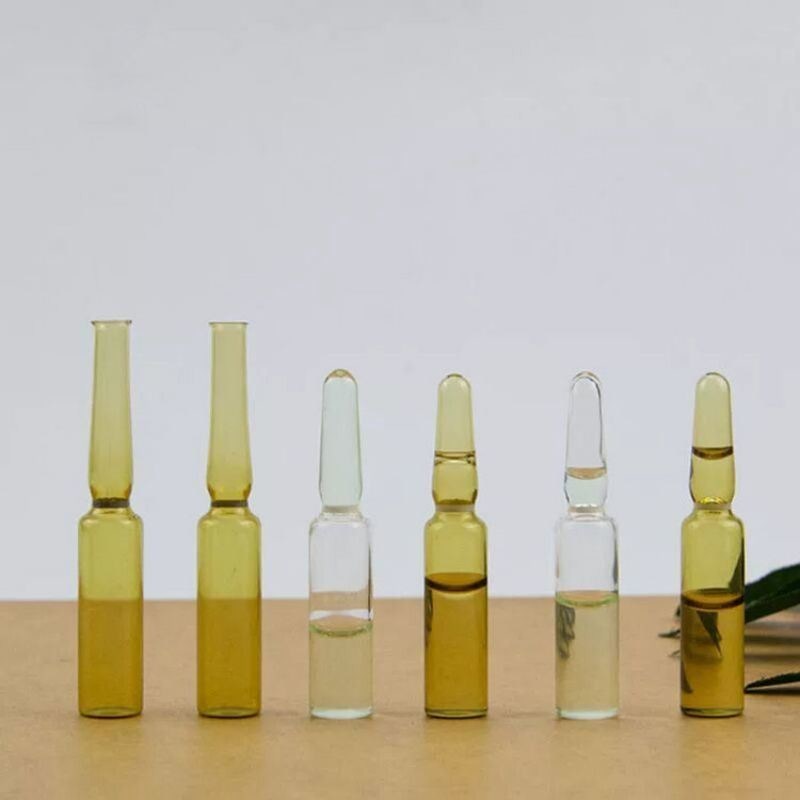 Ampolata farmaceutica trasparente di ambra standard ISO Flaconcino tipo C Ampolata vuota