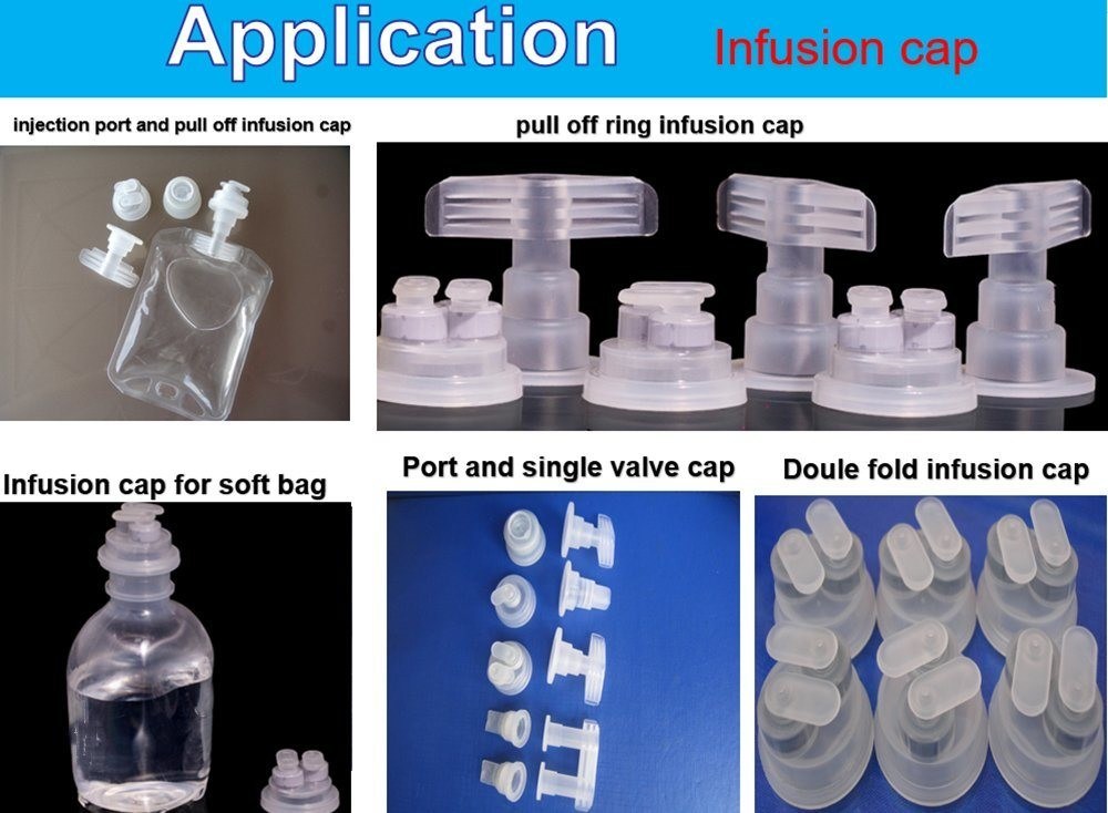 30 mm 32 mm Pull Ring Single Port Infusion Euro Head Cap per Non PVC Infusion Bag infusion euro head cap