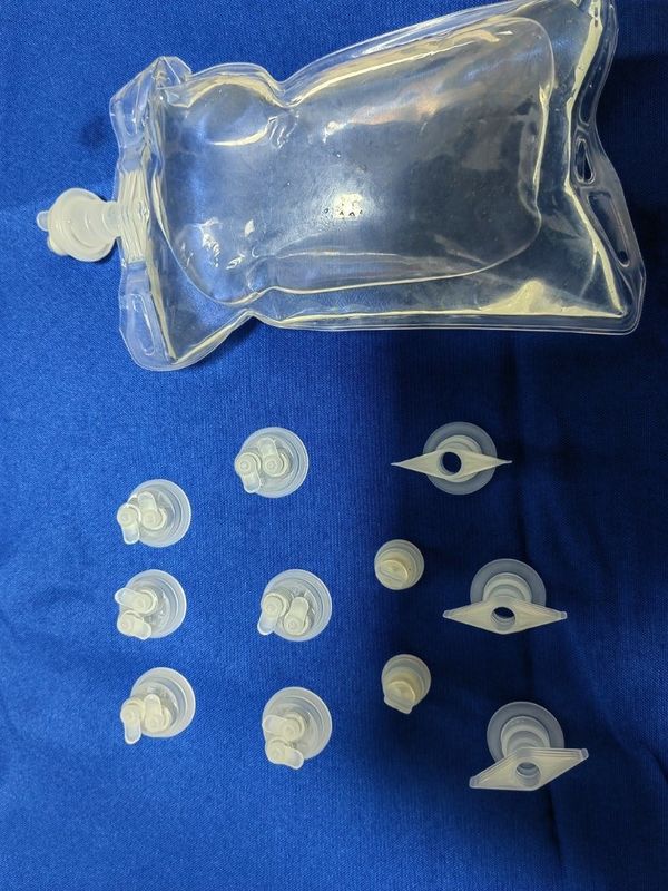 30mm 32mm 30mm Twin Flip Cap per sacchetto IV e bottiglia Cappuccio per infusione usa e getta per la bottiglia di infusione medica PP