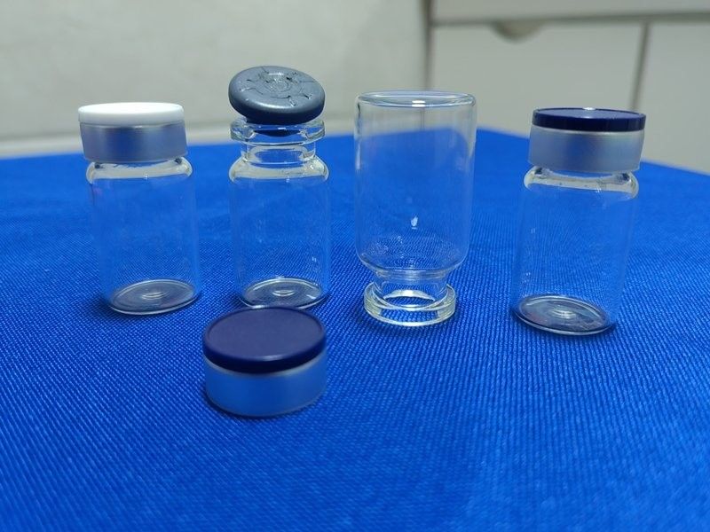 5ml 7ml 10ml Penicillina Chiara Piccola Neutrale Bososilicato Vetro Fiole di Vetro Bottiglie con tappo di sigillo chiudibile