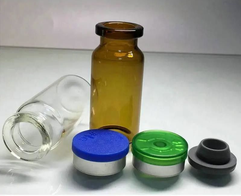 5 ml 7 ml 10 ml Vacuo Crimp Top Vaccacine Violo di vetro Sterile Tubolare Chiaro Ambrato Violo di vetro per iniezioni mediche