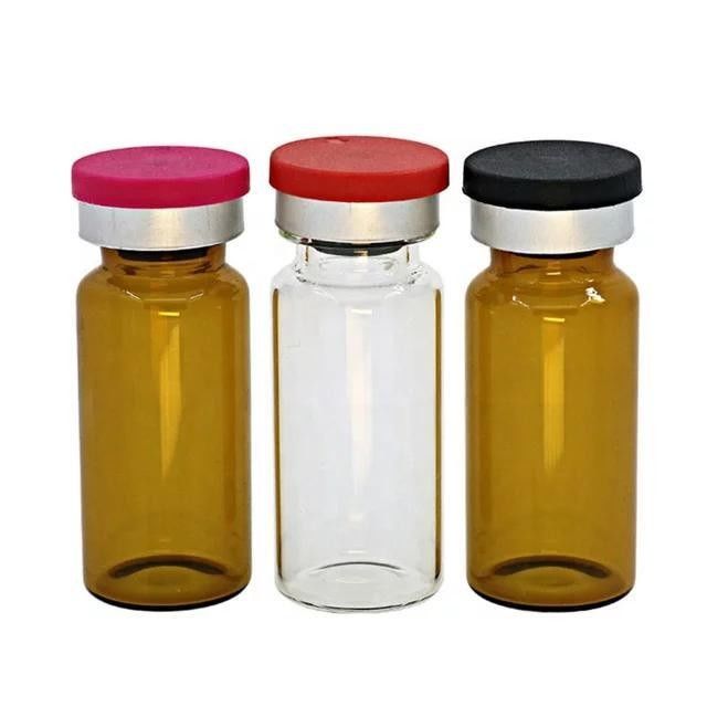 5 ml 10 ml 20 ml Violo Ambrato trasparente Bottiglia di vetro di vaccacina Medicina Soda Lime Farmaceutica Violo di vetro per iniezioni