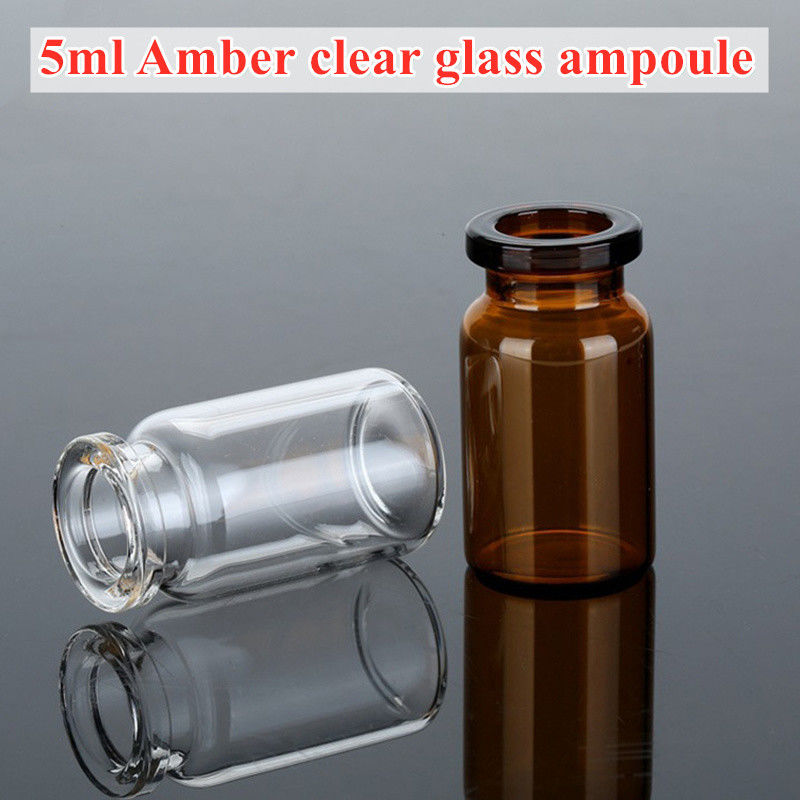 5 ml 7 ml 10 ml 20 ml Medicina cosmetica Borosicilato Tubolare medico Vetro iniettabile Fiale con tappo in plastica di alluminio