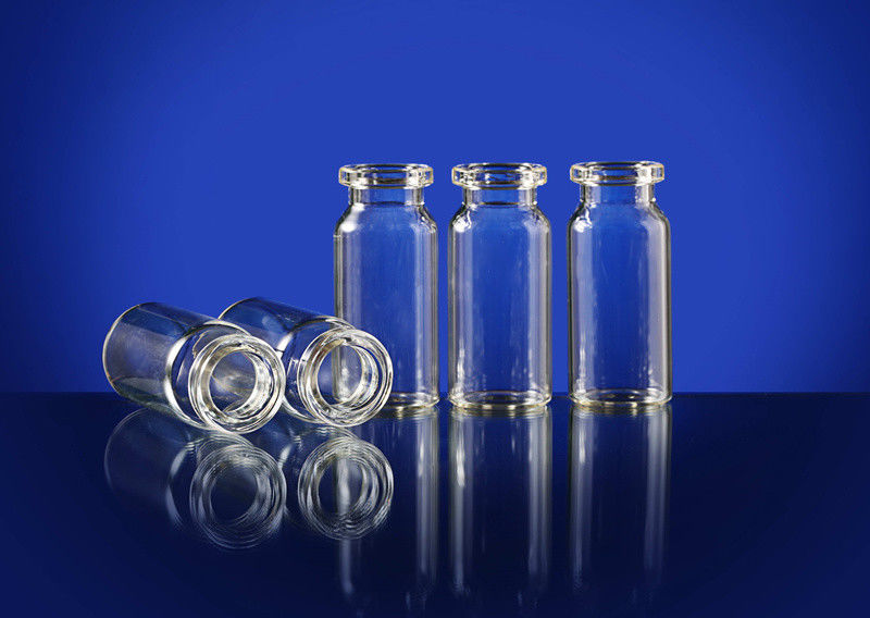 Farmaceutico 5 ml 10 ml Ambrore vuoto Chiaro Iniezione Bottiglia di vetro tubolare per uso medico Bottiglia con tappo di gomma butila