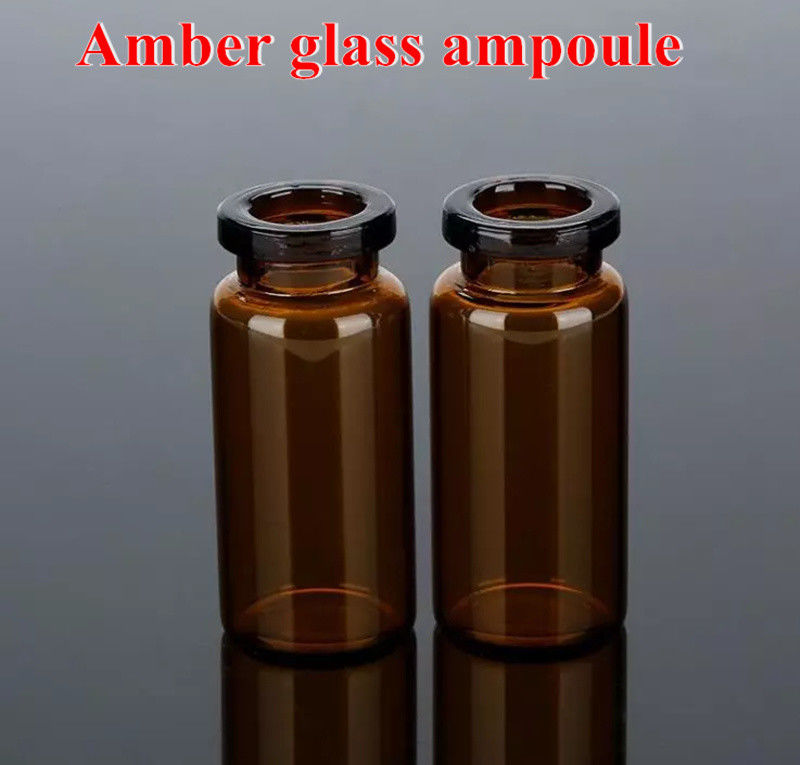 5 ml 10 ml 20 ml Ambrato Chiaro Iniezione Sterile Marrone Violo di Vetro vuoto per Iniezioni Farmaceutiche con tappo di gomma butila