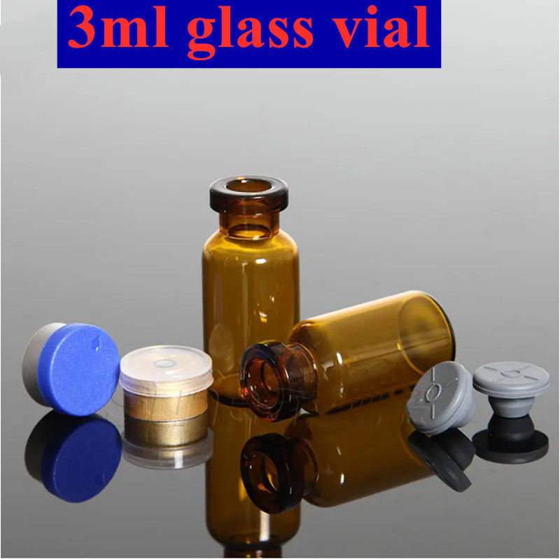 Flaconcino di vetro stampato di tipo I Flaconcino di vetro medico da 10 ml con tappo di gomma